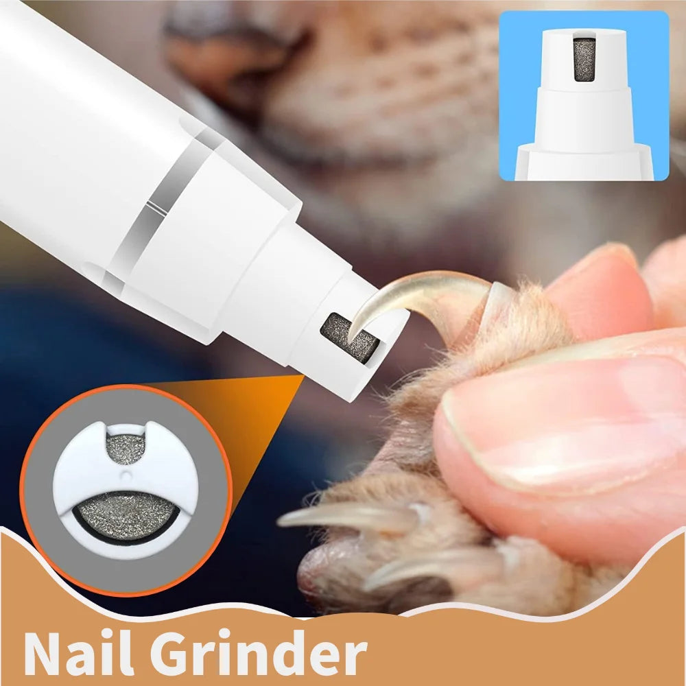 4 in 1 Rechargeable Cordless Pet Clipper Grooming Kit Low Noise USB Electric Dog Trimmer
